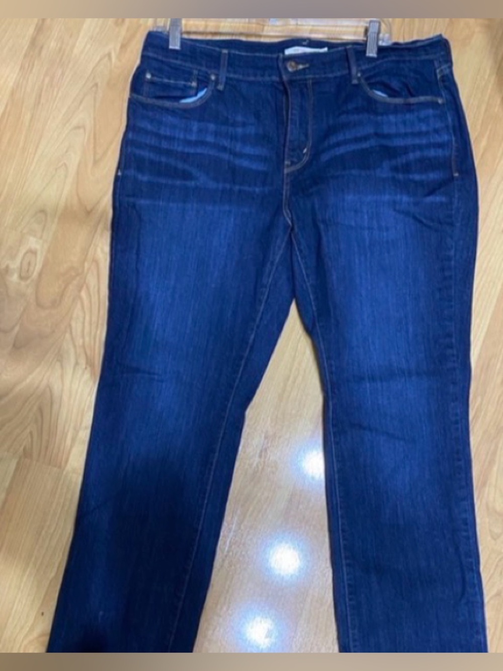 Woman’s size 12, Levi's 505 deep Indigo Straight Leg Jeans